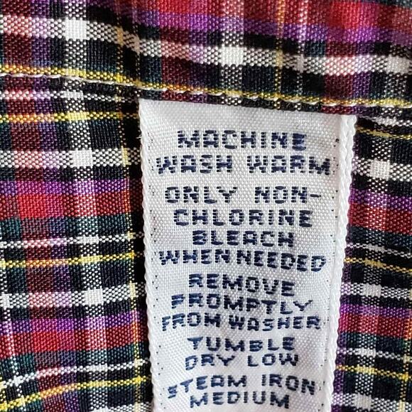 Polo Ralph Lauren Oxford Shirt Men's Size Small S Red Plaid LS Button Down - Picture 7 of 8